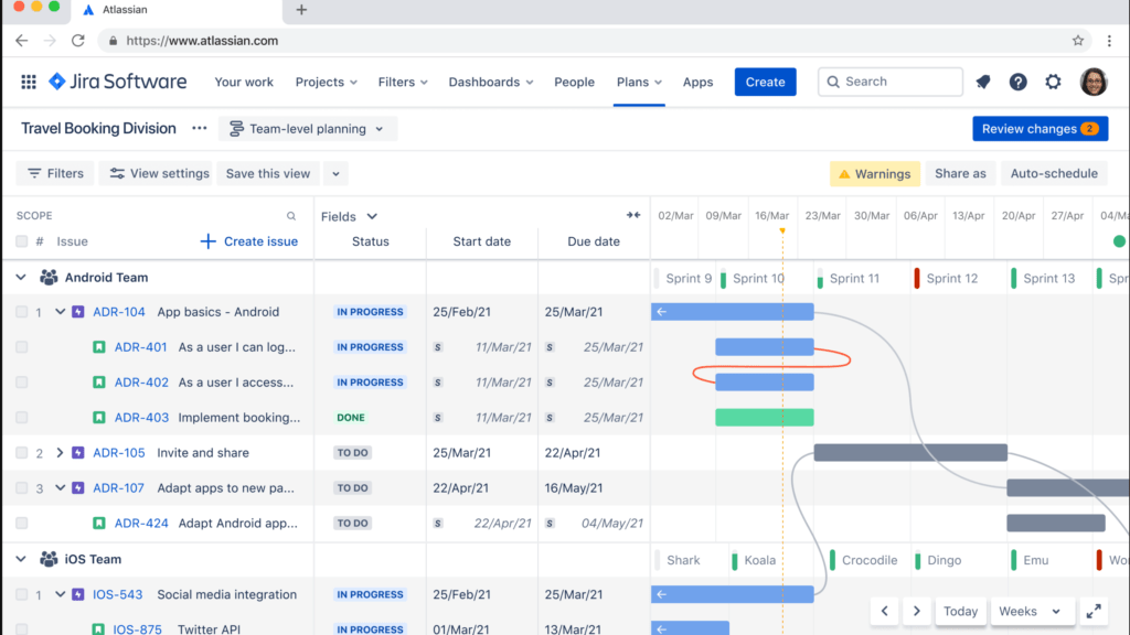 Jira Helpdesk Software View