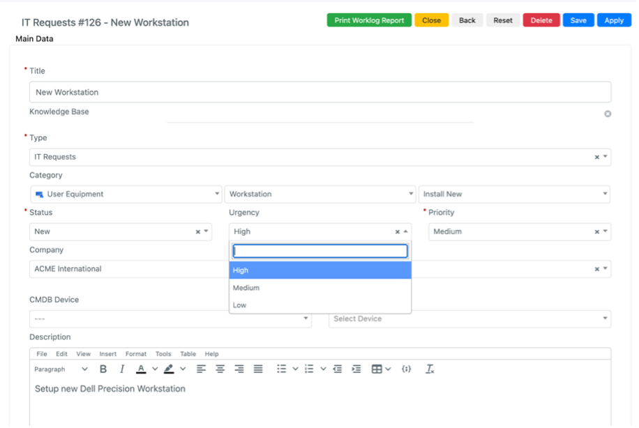 IT Requests Service Desk Software Deepser